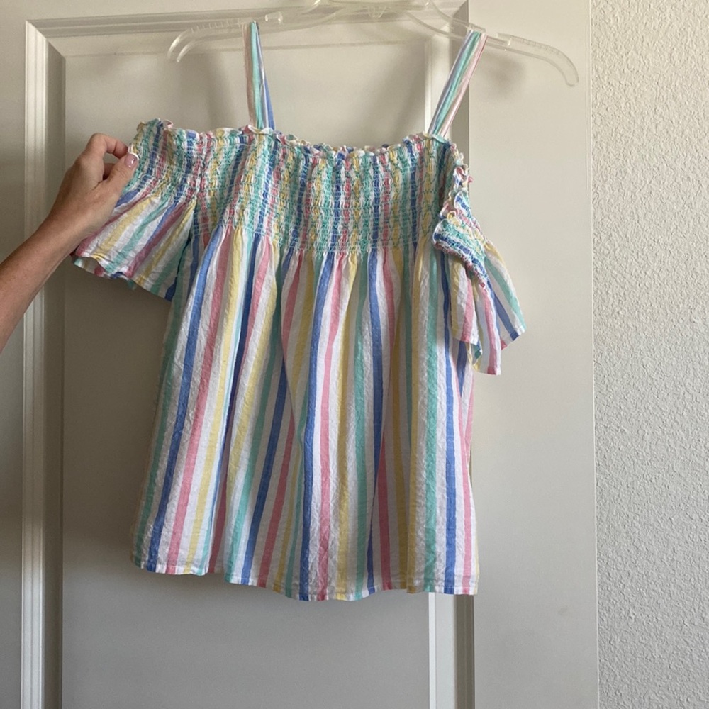 Girls pastel rainbow  shirt